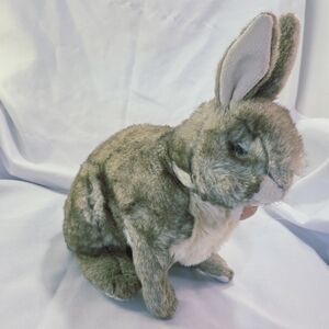 Folkmanis Cottontail Rabbit Plush Hand Puppet Realistic Frosted 14 Inch 2010